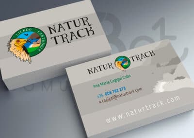 Diseño de tarjeta de visita Natur Track